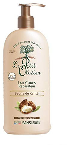 LAIT CORPS RÉPARATEUR BEURRE DE KARITÉ 250ML, LE PETIT OLIVIER, LOT DE 3