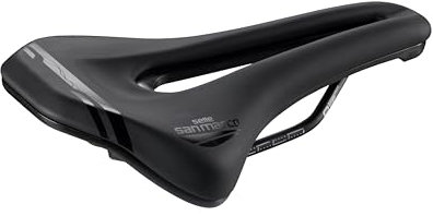 Selle San Marco Ground Dynamic – Offroad MTB Fahrradsattel mit Mangan-Gestell und anatomischem Loch – Größe L3, Schwarz