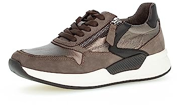Gabor Damen Low-Top Sneaker, Frauen Halbschuhe,Wechselfußbett,Turnschuhe,Laufschuhe,schnürschuhe,schnürer,Kupfer/Vulcano/sch,37.5 EU / 4.5 UK
