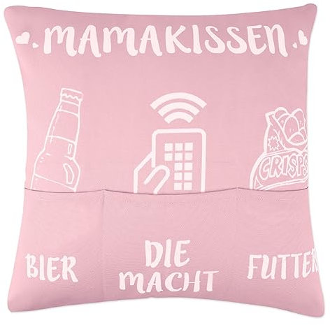 ARVOV Mama Kissenbezug, Geburtstagsgeschenk für Mama, Geschenke für Mama, Mama, Geburtstagsgeschenk Mama (45 x 45 cm, Mama Rosa)