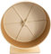 Getzoo Ø 27 cm Kunstofflaufrad (Ø 25,4 cm Innen) mit Holzstandfuß und Austauschbare Korkeinlage I Strapazierfähig I Höhenverstellbar (Sandbeige)