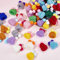nbeads 72 Stück 12 Farben Gestrickte Wolle Mini Hut, Häkelmütze Cute Pet Ornament Zubehör mit Double Pom Pom Ball für Schmuckherstellung DIY Weihnachten Home Decor Craft Art