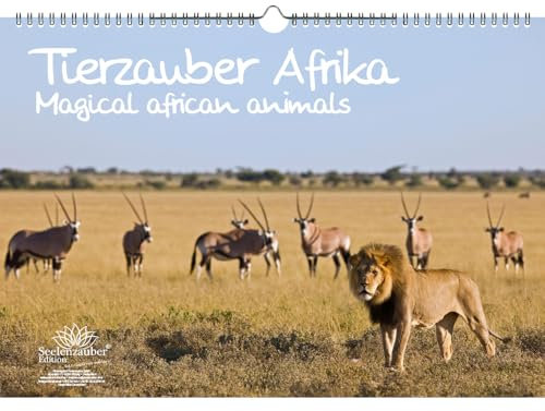 Tierzauber Afrika DIN A3 Immerwährender Kalender verschiedene Tiere aus Afrika - Seelenzauber