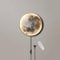 LED Mond Wandlampe Innen mit Schalter, Kinderzimmer Wandleuchte 18W Dimmbar mit Fernbedienung, Mondlampe Wand Nachttischlampe mit Stecker und Kabel Art Deco Wandbeleuchtung für Schlafzimmer Wohnzimmer