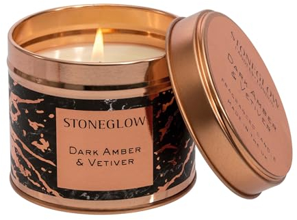 Luna Duftkerze in Dose, Dark Amber & Vetiver