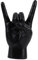 LOVIVER Rock Hand Geste Statue Finger Skulptur Sammlung Musik Geste Figur Hand Zeichen für Apartment Hotel Büro Dekoration, Schwarz rechts