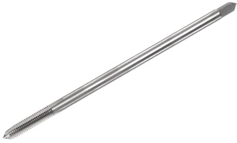 sourcing map Taraud fileté métrique M5 x 0,8 H2 120 mm extra long cannelure droite filetage fraiseuse tarauds outil de réparation