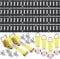 VEVOR E-Track-Zurrschienen-Set, 18-teilig, 1524 mm E-Tracks-Set, inkl. 4 Stahlschienen & 8 O-Ring-Anker & 4 Zurrgurte mit D-Ring & 2 Ratschengurten, Sicherungszubehör für Lastenmotorräder, 907 kg