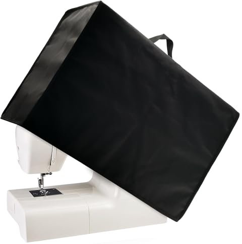 SHTCSZBA Nähmaschinen-Abdeckung, Staubschutz für die meisten Standard-Singer & Brother-Nähmaschinen, 600D Nylon, langlebig, Staubschutz, staubdicht, wasserdicht, kratzfest, faltbar