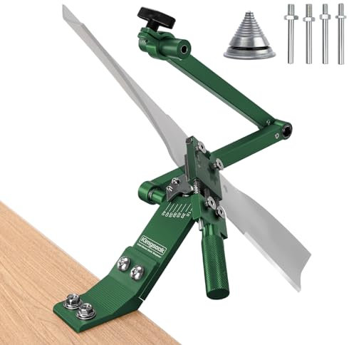 Kimgsoak Lawn Mower Blade Sharpener, Lawnmower Blade Sharpening Tool with Blade Balancer, Blade Sharpner Kit