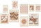 KONGSY Beige Wandkunstdrucke 9er Set, abstrakte Matisse-Ausstellungsposter, Boho-Kunstdrucke, neutrale Wanddekoration, ästhetische Bilder, Raumdekoration für Teenager, Mädchen, Wohnheim, Schlafzimmer