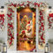 SenaiMy Copertura Porta Natalizia con Corda, Decorazioni Natalizie per Porta, Banner di Sfondo di Natale Copri Porta per Porte, Pareti, Finestra (90x200cm)