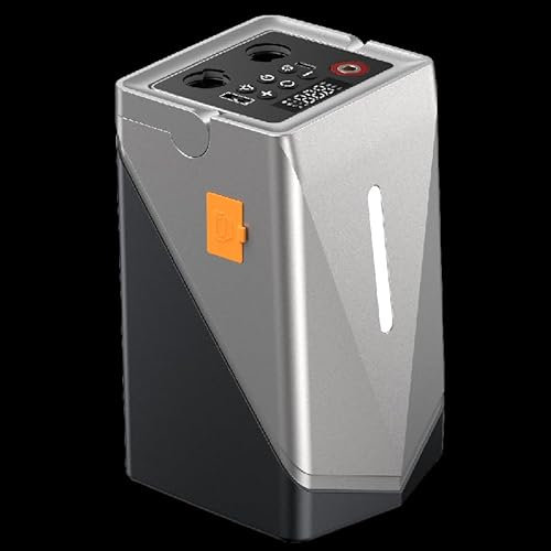 Starthilfe Powerbank mit 150PSI Kompressor, 3000A Auto Starthilfe für 12V Fahrzeuge (Bis zu 10L Benzin/8L Diesel), 6-in-1 Tragbare Starter Powerbank mit Starthilfekabel/LED Taschenlampe/USB Ausgänge