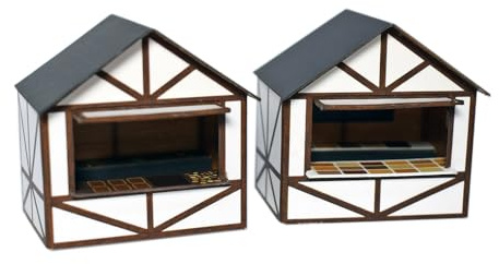 atdmodels Traditional Market Stalls (4) Type 1 Card Kit