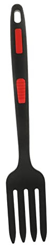 Genérico tenedor de espagueti tenedor práctico tenedor de cocina reutilizable Ergonómico herramientas de tenedor de cocina tenedor de cena práctico tenedor de silicona gel de sílice Black