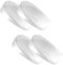 Yuannee Semelles Orthopédiques 1cm,4 PCS Semelle Talon Gel Silicone Gel Homme Talonnettes Rehaussantes pour Épine Calcanéenne Confort Coussinets Anti-Dérapage pour Chaussures
