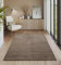 the carpet Everest - moderner Kurzflor Teppich Wohnzimmer Schlafzimmer mit Hoch-Tief-Effekt, 3D Effekt, hohe Flordichte und angenehm weich, Panglao Design, Braun, 120 x 170 cm