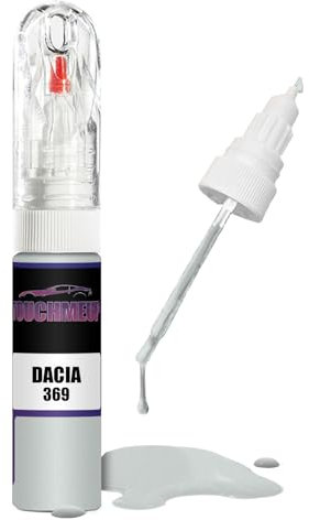 Stylo retouche peinture pour modèles Dacia Blanc Glacier 369