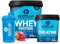 Bodylab24 Megadeal Basic Aufbau, Whey Protein Erdbeere, Creatine Monohydrate + Shaker für Kraftsport und Fitness, kann den Aufbau und Erhalt von Muskelmasse unterstützen