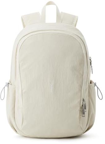 G4Free 15L Wanderrucksack Klein, Tagesrucksack Damen Leichter, Wasserabweisender Rucksack Wandern für Damen und Herren, Kurztrips, Tagesausflüge, Camping, Schulbesuch und Einkaufen, Beige