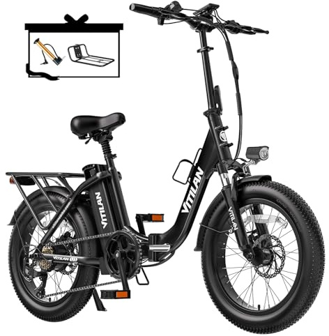 Zylvro U3 Bici Elettrica Pieghevole Adulti, Bicicletta Elettrica con 48V 13Ah Batteria, 20*3,0 Fat Tire Ebike, 7 Velocità, Autonomia 40-120 km, Adatto per Gli Spostamenti Urbani Quotidiani