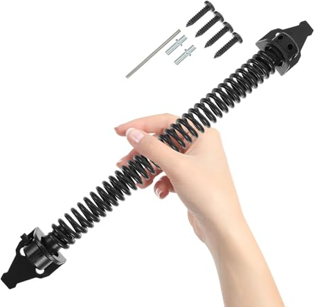 NIYANGLE Heavy Duty Steel Spring Gate Hinge for Wooden Box, Outdoor Villa Courtyard and Fence Door, Self-Closing Outdoor Hinge for Garden and Gate