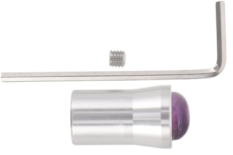 MAGICLULU 12Mm Healing Tuning Fork with Amethyst Crystal Holder for Meditation and Frequency Therapy Accessory for Spiritual Wellness | Frequency Wellness Accessory for Meditation, Sound Therapy, Facial Relaxation, Spiritual Energy and Spa Settings
