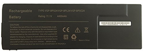 7XINbox 11.1V 4400mAh VGP-BPS24 VGP-BPL24 VGP-BPSC24 Batterie d'ordinateur Compatible avec Sony VAIO S/A, B, C, D, E, VPCS/A, B, C, D, E,VPCSA35GG/T VPCSB1D7E SVS13115FXB SVS1513C5E VPCSE16FW/B