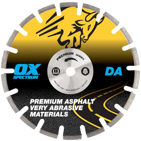 OX Tools DA300/20 Spectrum Plus Diamond Blade-Asphalt-300/20mm, 300/20mm