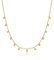 WANDA PLATA Plättchen Kette für Junge Mädchen, Damen Goldkette Echt 925 Sterling Silber Vergoldet, Halsband halskette Kreise Coins Münzen Minimal Choker, Schmuck,. Modeschmuck