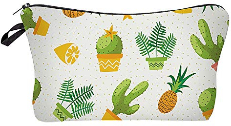 Modische Kulturtasche Kosmetikbeutel Schminktasche Make-Up Bag Kulturbeutel Wasserabweisend Originelle Print-Motive für Reisen, Urlaub und Alltag (Oasis)