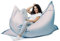 sunnypillow XXL Sitzsack, Riesensitzsack Outdoor & Indoor 180 x 145 cm mit 380L Styropor Füllung Sessel für Kinder & Erwachsene Sitzkissen Sofa Beanbag viele Farben und Größen zur Auswahl Weiss
