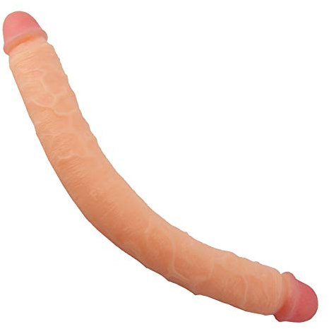 Roluck Consoladores dobles para mujer 46 cm Consoladores dobles extra largos Consolador realista para lesbianas Masturbación femenina Estimulación del punto G Pene Consolador