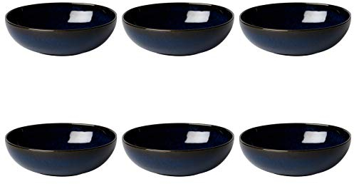 Villeroy & Boch Lave BLEU Müslischalen 600ml 6er Set blau Steingut