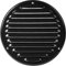 Cache-grille d'aération Noir Ø 16 cm - Ouvertures d'aération de soffite rondes - Grille d'aération - Moustiquaires intégrées - Ventilation CVC, Noir 160 mm