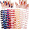 240pcs Faux Ongles courts Ballerine Cercueil Nail Conseil Artificiel Professionnel Couverture Intégrale en ABS Décoration DIY Accessoire de Manucure pour Salon Femmes Filles 10 Couleurs
