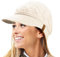 Berretto Invernale da Donna con Visiera in Maglia a trecce Warm R80 Teddy Foderato in Pile