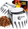 Griffes pour déchiqueter la viande - 2 griffes en métal pour déchiqueter la viande - Pour le barbecue, le fumoir ou le grill - Déchiquetez la viande sans vous brûler les mains (Métal)