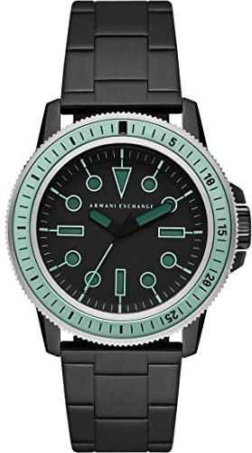 Armani Exchange Watch For Men, Quartz Movement and 42mm Case Size with Stainless steel, Leather or Silicone strap