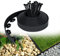 LZQ Bordure de pelouse en plastique flexible avec 150 clous de fixation pour jardins, séparation de l'herbe et des pierres, longueur 50 m, noir