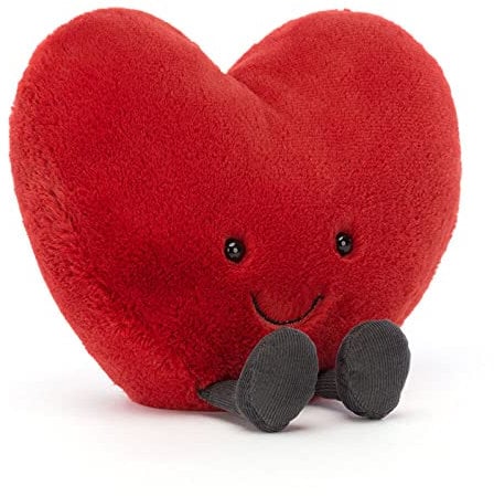 Jellycat Amuseable Large Red Heart Collectable Stuffed Plush Decoration