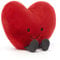 Jellycat Amuseable Large Red Heart Collectable Stuffed Plush Decoration