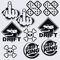 Pimastickerslab Kit 10 Aufkleber JDM Lustige Drift Totenkopf Milf Burning Helm Motorrad Auto Tank Koffer Chopper Harley Artikel 1736 (070 Schwarz)
