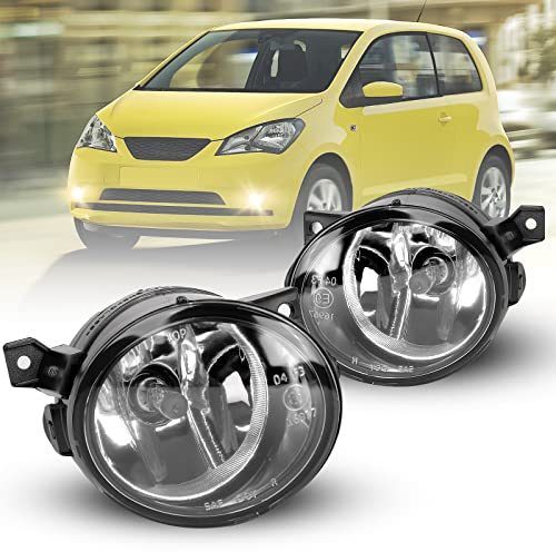 Nebelscheinwerfer für Volkswagen 03-09 Golf V(1K1/1K5)GTI Version 04-10 III(1K2)10-12 Amarok 08-14 Scirocco 137 138 11-16 Up! 11-17 Citigo 1-UP Mii KF1 Ein Paar HB4 klare Linse (Klar Linse-N)