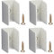 cyclingcolors 4x Clip bloqueur de manivelle volet Roulant Blanc Support Guide Manette Plastique 15mm - 18mm Universel fenêtre Mur à Visser
