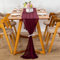 YUNSHANGHE Runner da tavolo moderno in chiffon, 70 x 600 cm, lavabile, per matrimonio, decorazione da tavolo, per matrimonio, compleanno, comunione (rosso vinaccia)