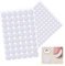 Lot de 194 cache-vis ronds autocollants - 12 mm / 21 mm - Blanc - Pour armoires murales, meubles, armoires, portes, bureaux, réparations de meubles