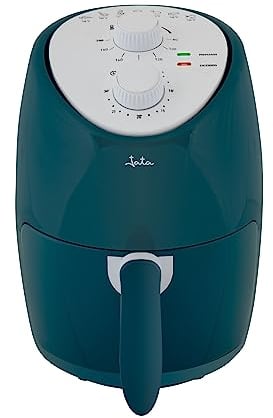 JATA JEFR5392 – Freidora de Aire 2 L Air Fryer 1000 W. Control de temperatura (80-200°C) Temporizador de 30 minutos. Uso sencillo. Diseño compacto. Cestillo antiadherente. Libre de BPA