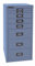 Bisley Multidrawer Schubladenschrank aus Metall mit 8 Schubladen DIN A4 ohne Sockel - Farbe: Blau