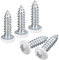 QUARKZMAN ST4x16mm Blanc Vis Autotaraudeuse, 25pcs Poêle Tête Phillips Bois Vis pour Travail Bois